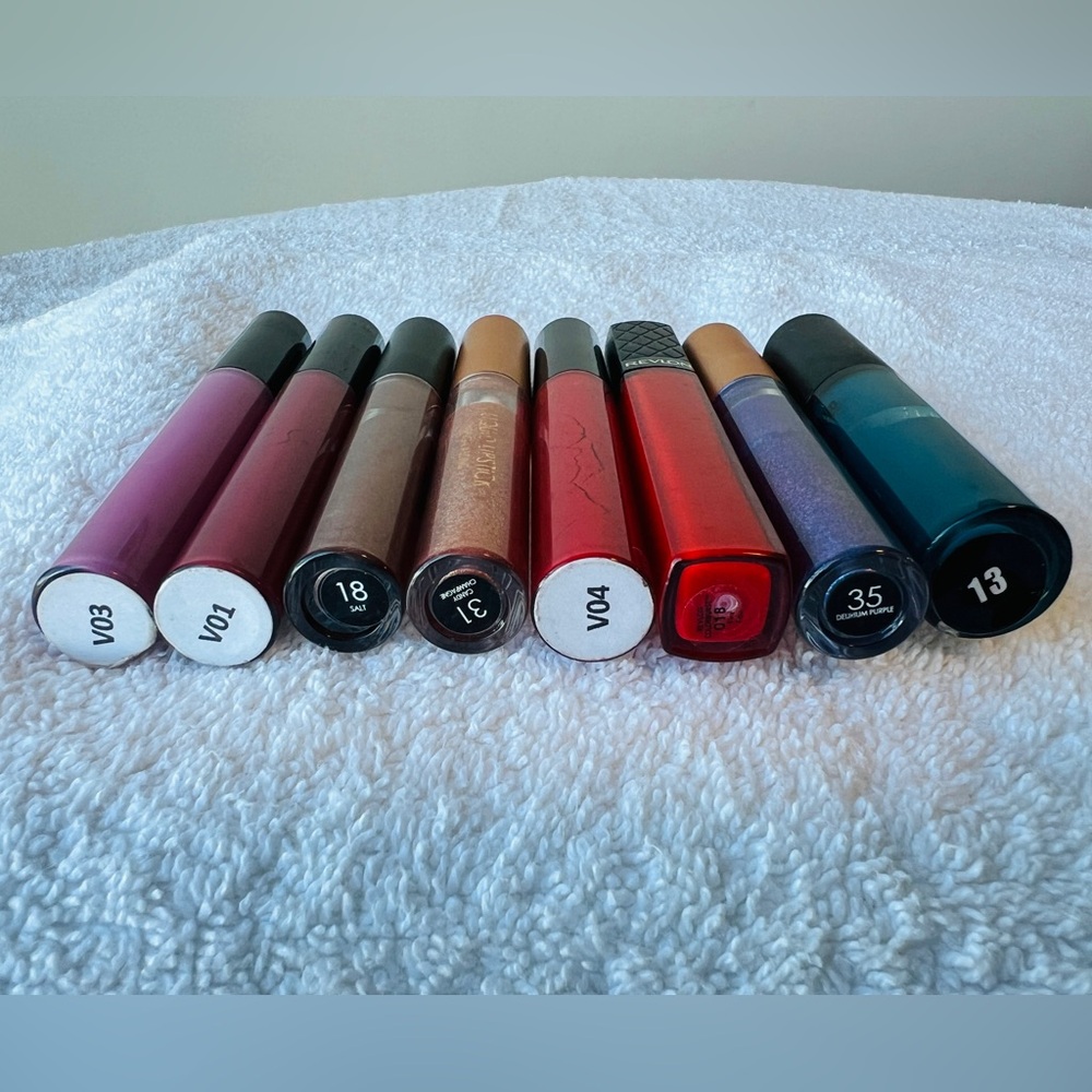Lip Gloss Bundle — Pink, Plum, Bronze, Copper, Red, Blue, Teal - Picture 3 of 6